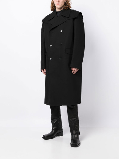 Raf Simons oversize double-breasted coat outlook