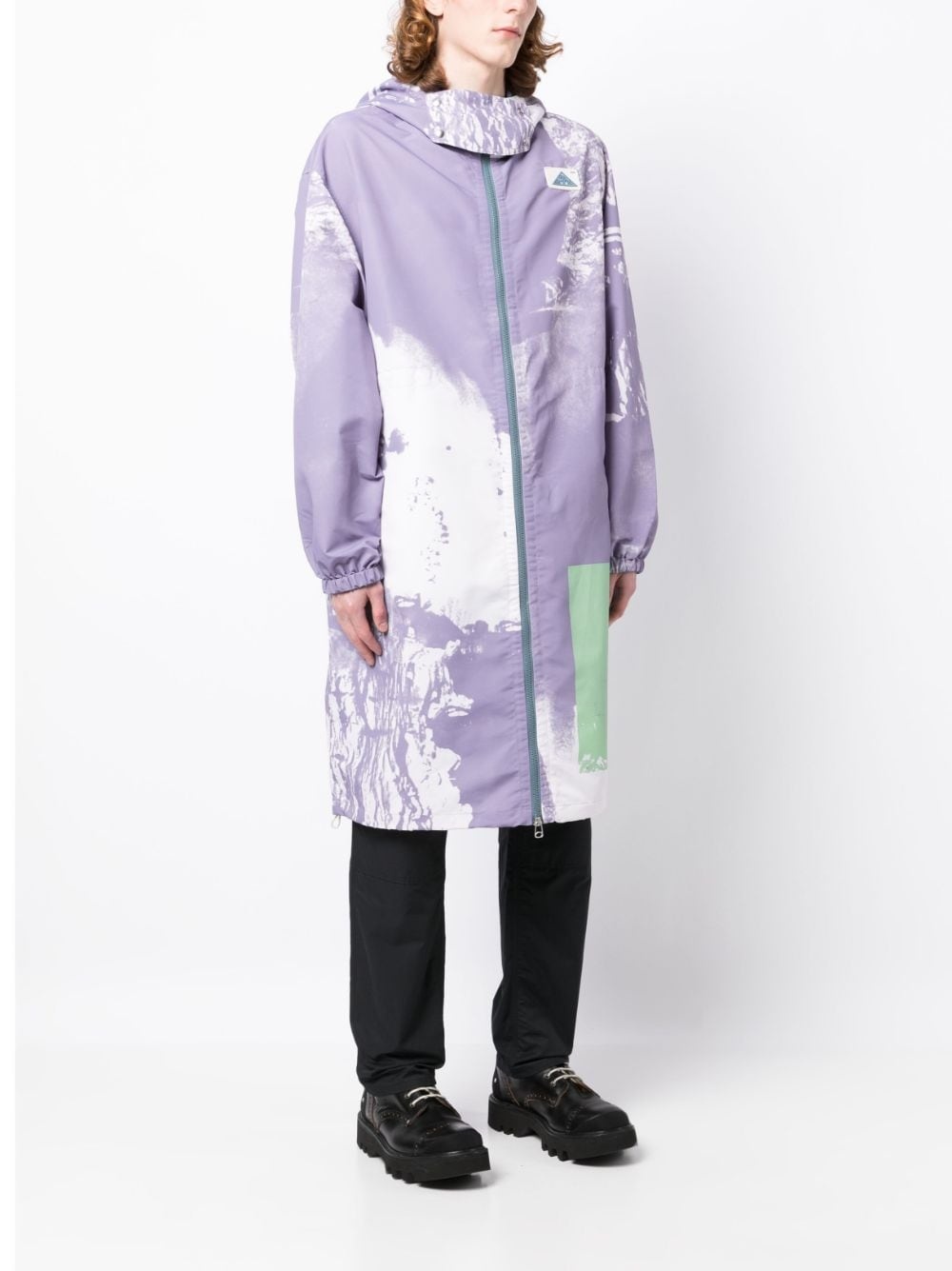 Biv abstract-print parka - 3