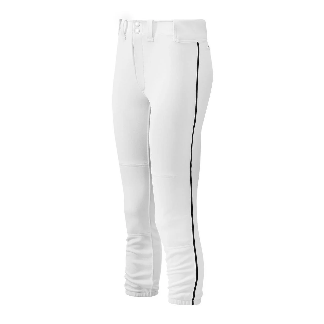 Youth Girl's Belted Piped Softball Pant - 1