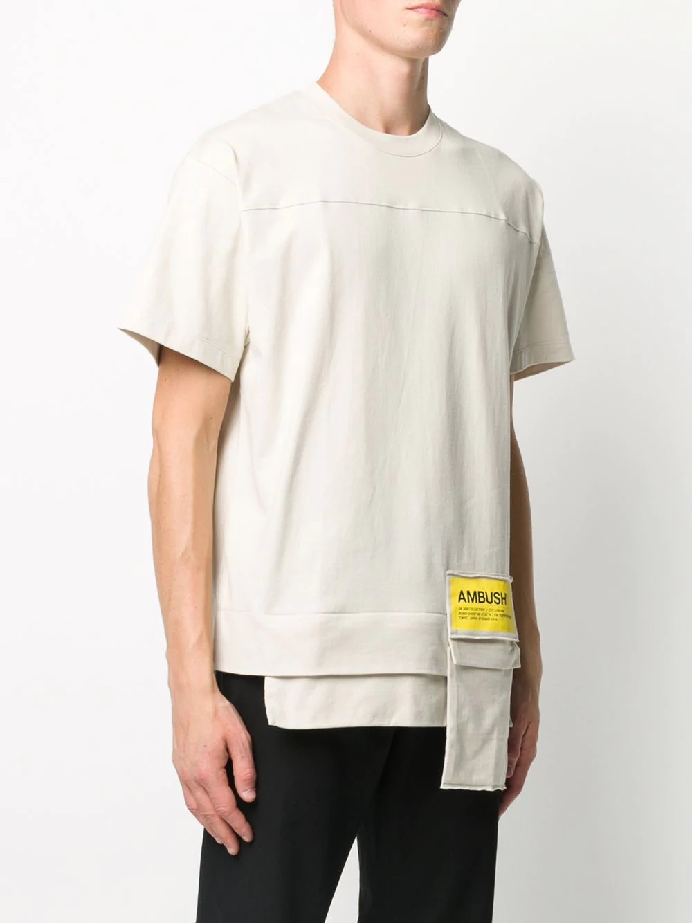 patch pocket cotton T-shirt - 4