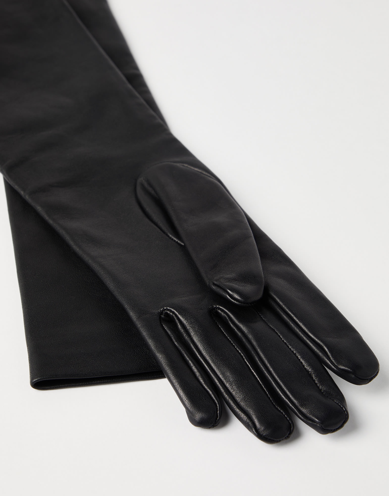 Soft nappa leather long gloves - 2