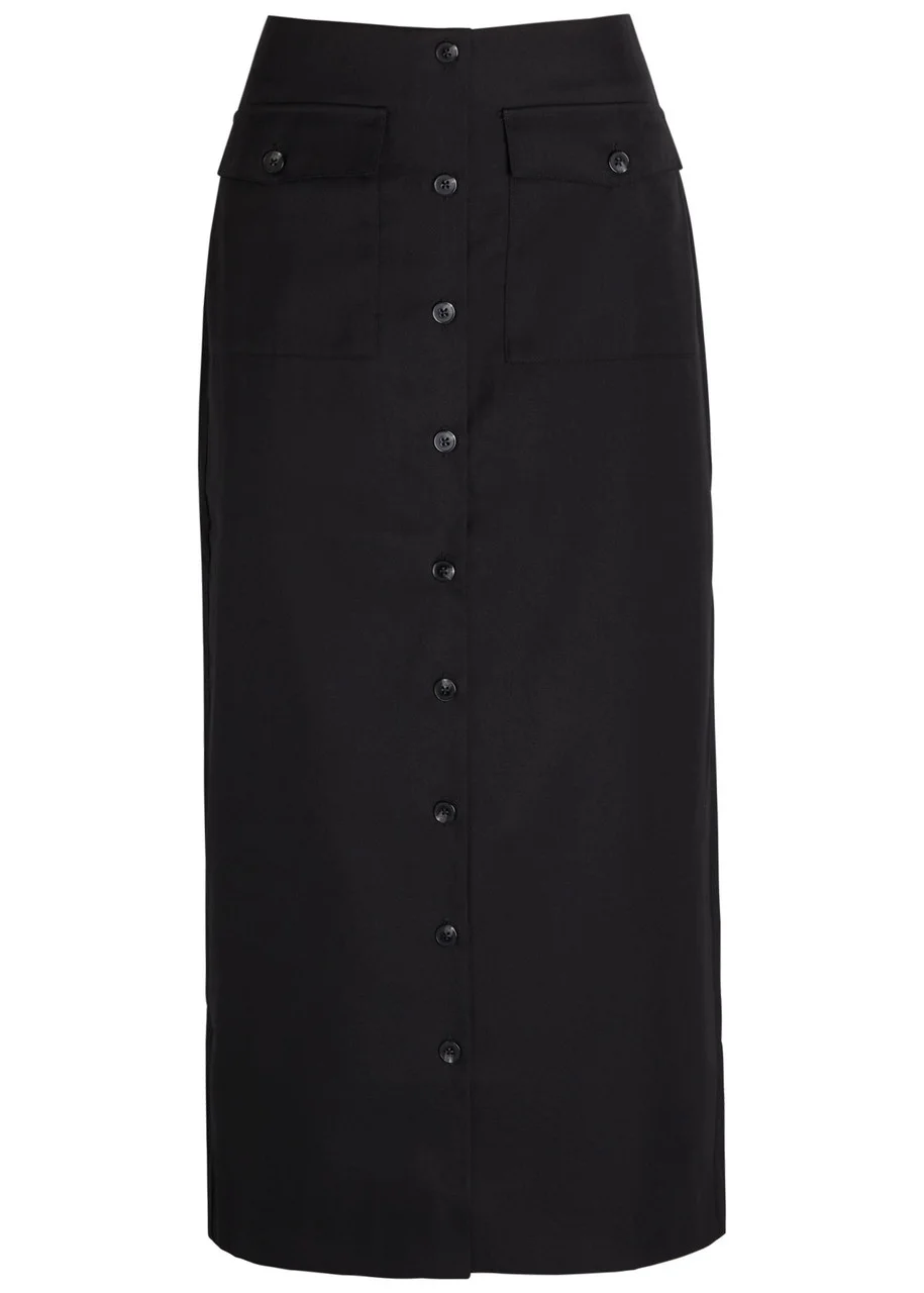Reformation Britt Twill Midi Skirt - 1