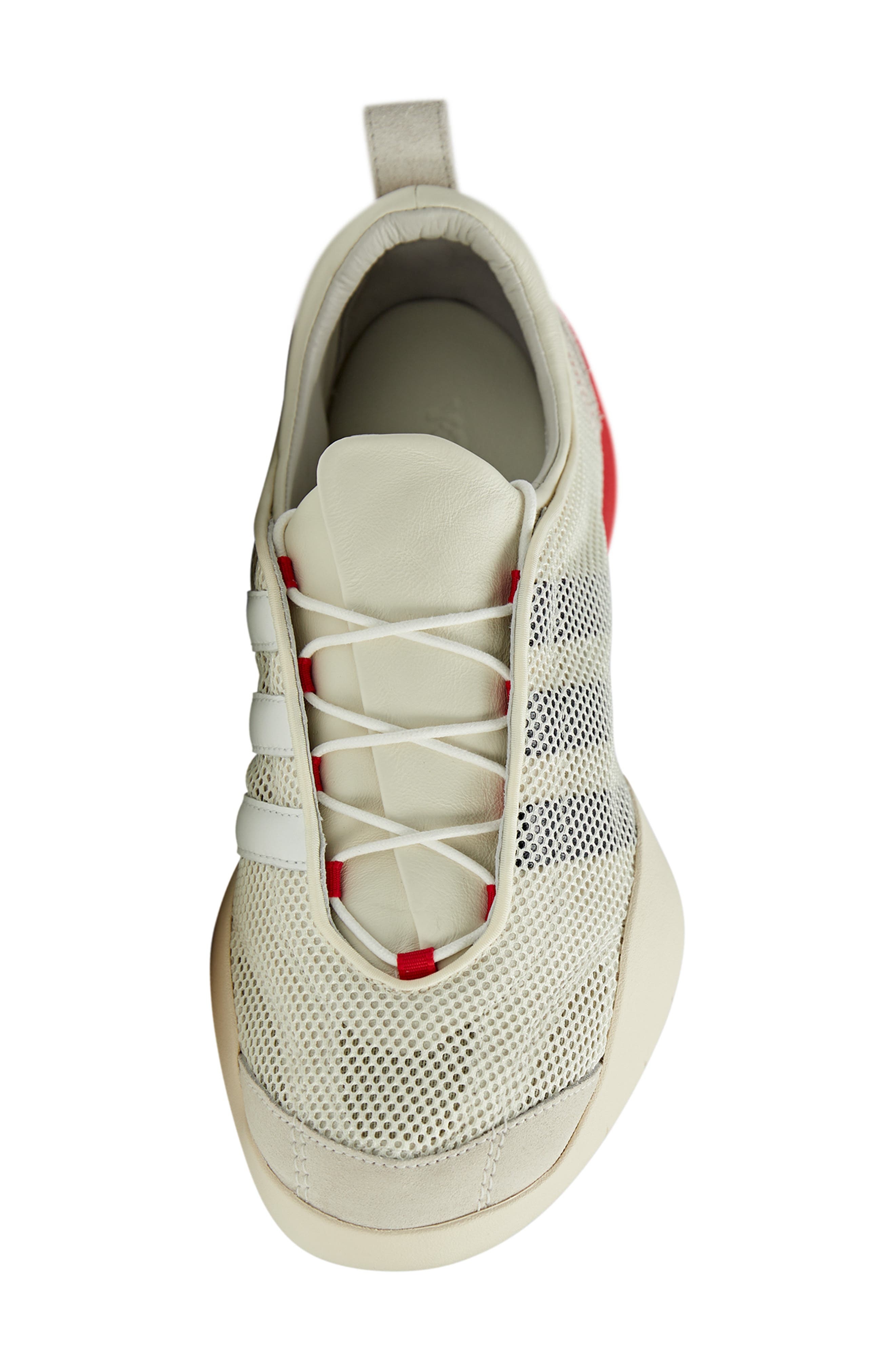 Y-3 Regu Sneaker in Cream White/Scarlet/White at Nordstrom - 4