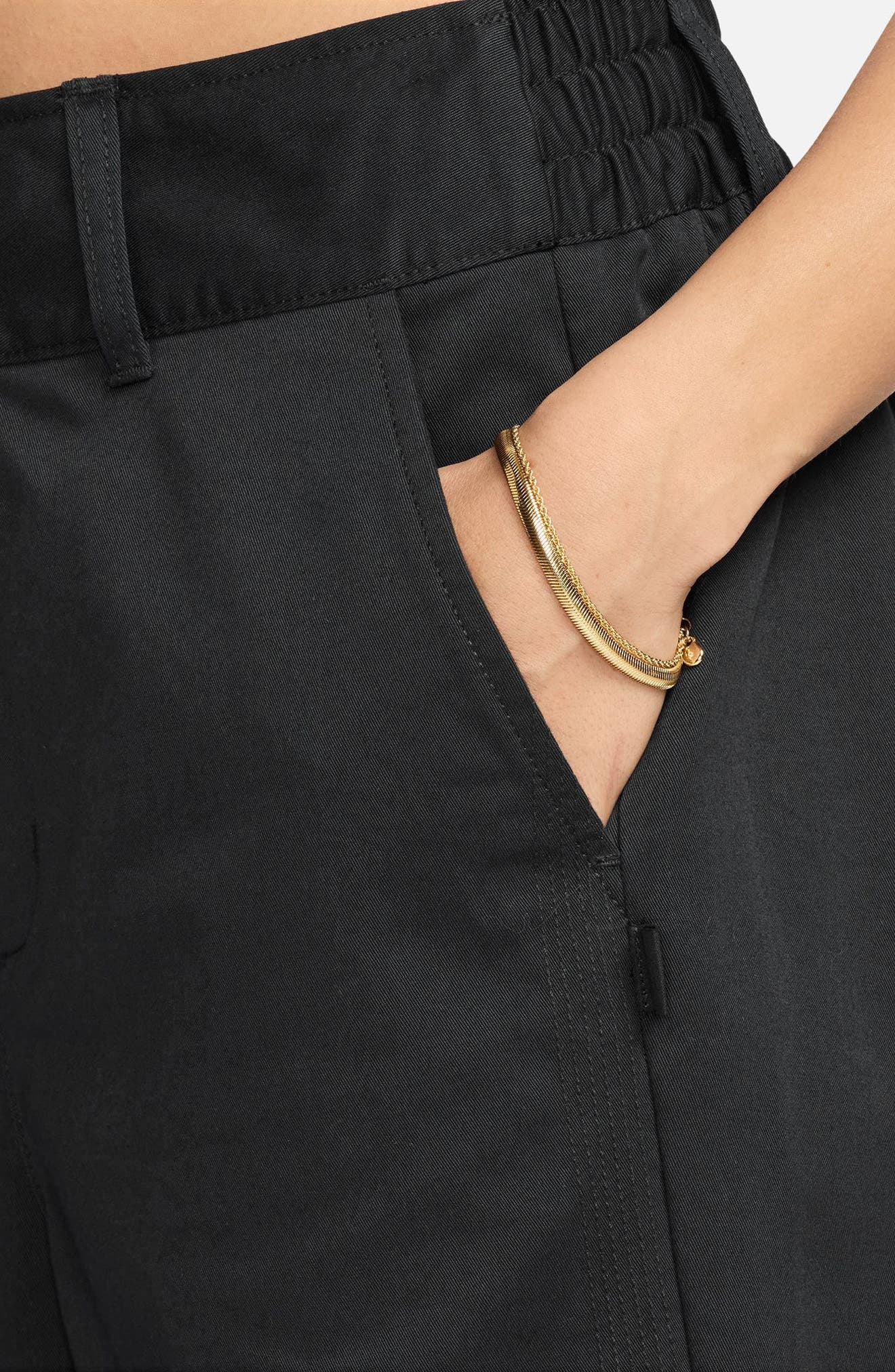 Nike Structured Twill Pants in 010 Black/black at Nordstrom - 3