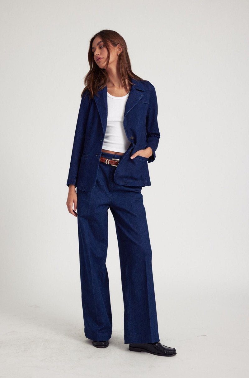 SPRWMN RINSE DENIM BLAZER outlook