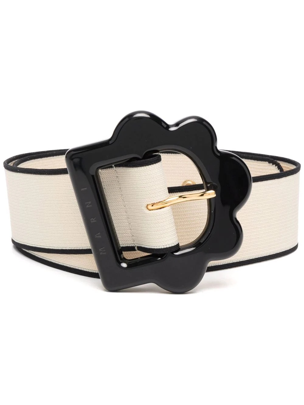 scalloped-buckle belt - 1