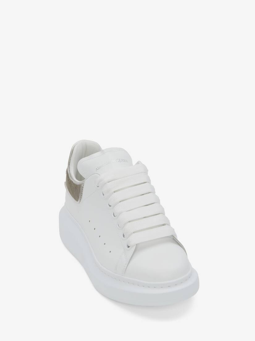 Women's Oversized Sneaker in White/gold - 2