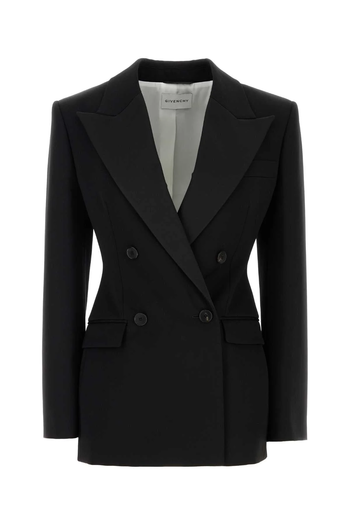 Givenchy Women Black Wool Blazer - 1