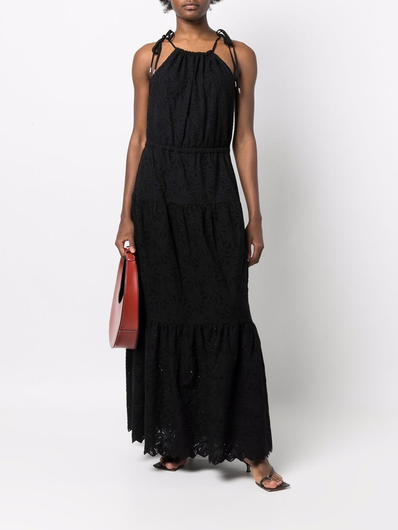 MICHAEL KORS embroidered cotton maxi dress outlook