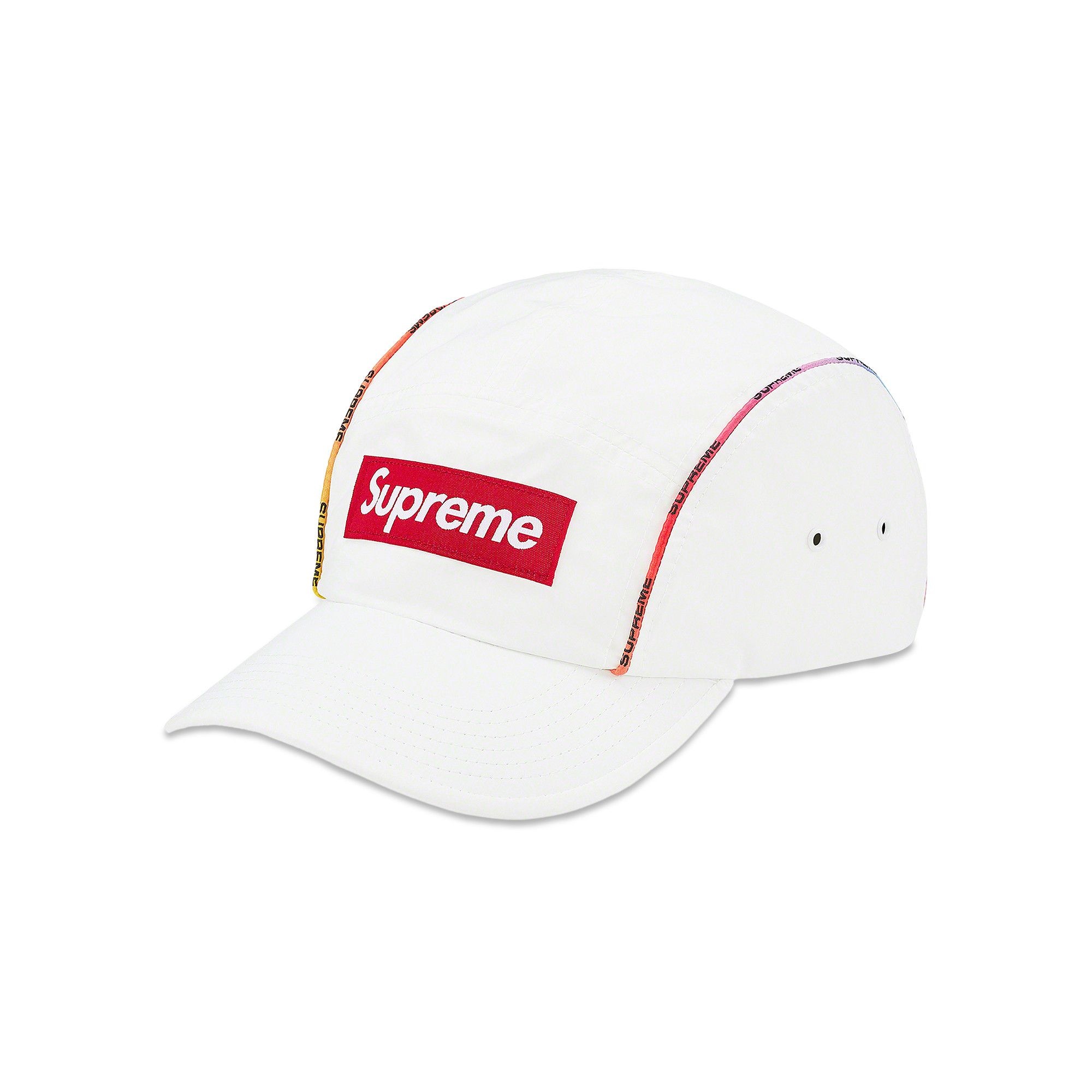 Supreme Gradient Piping Camp Cap 'White' - 1