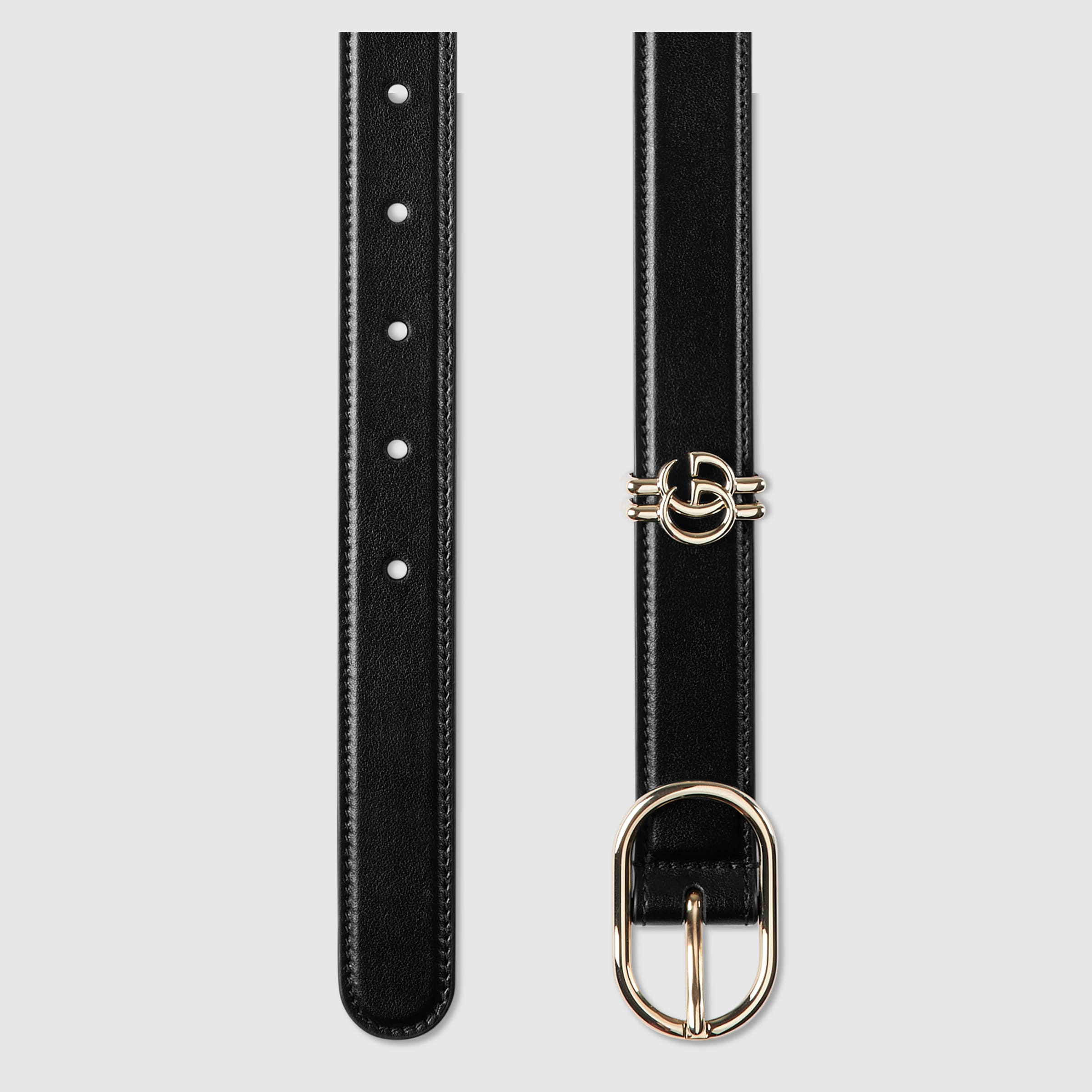 Belt with oval buckle - 2