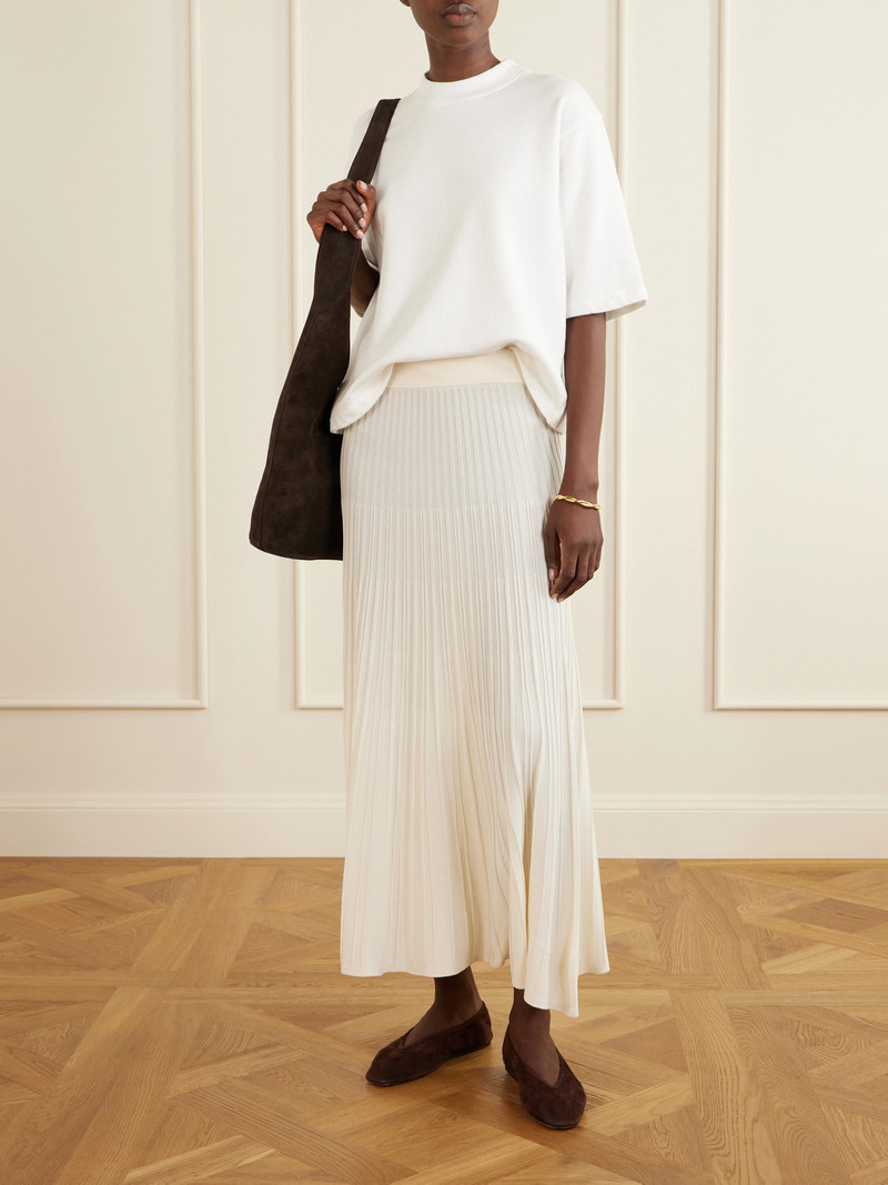 TWP Pleated Jersey Midi Skirt outlook