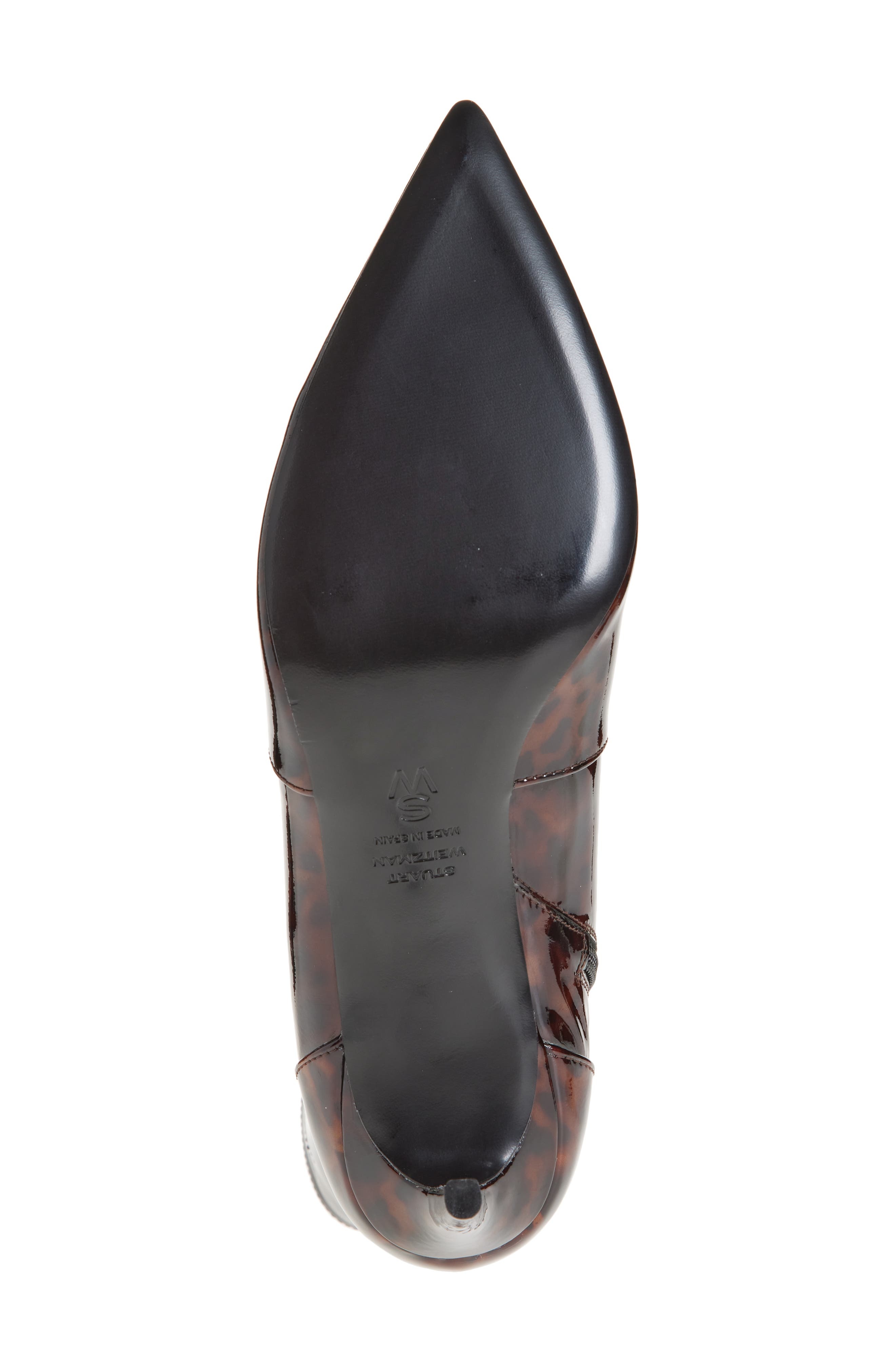 Stuart Weitzman Stuart Power 75 Zip Bootie in Dark Brown at Nordstrom - 6