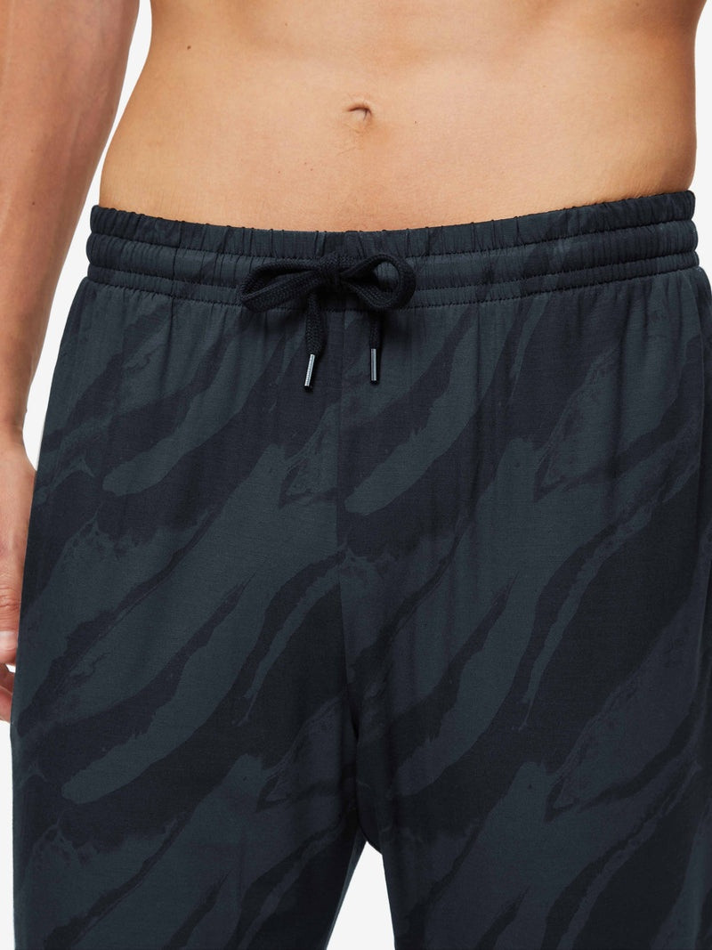 Men's Track Pants London 8 Micro Modal Black 5