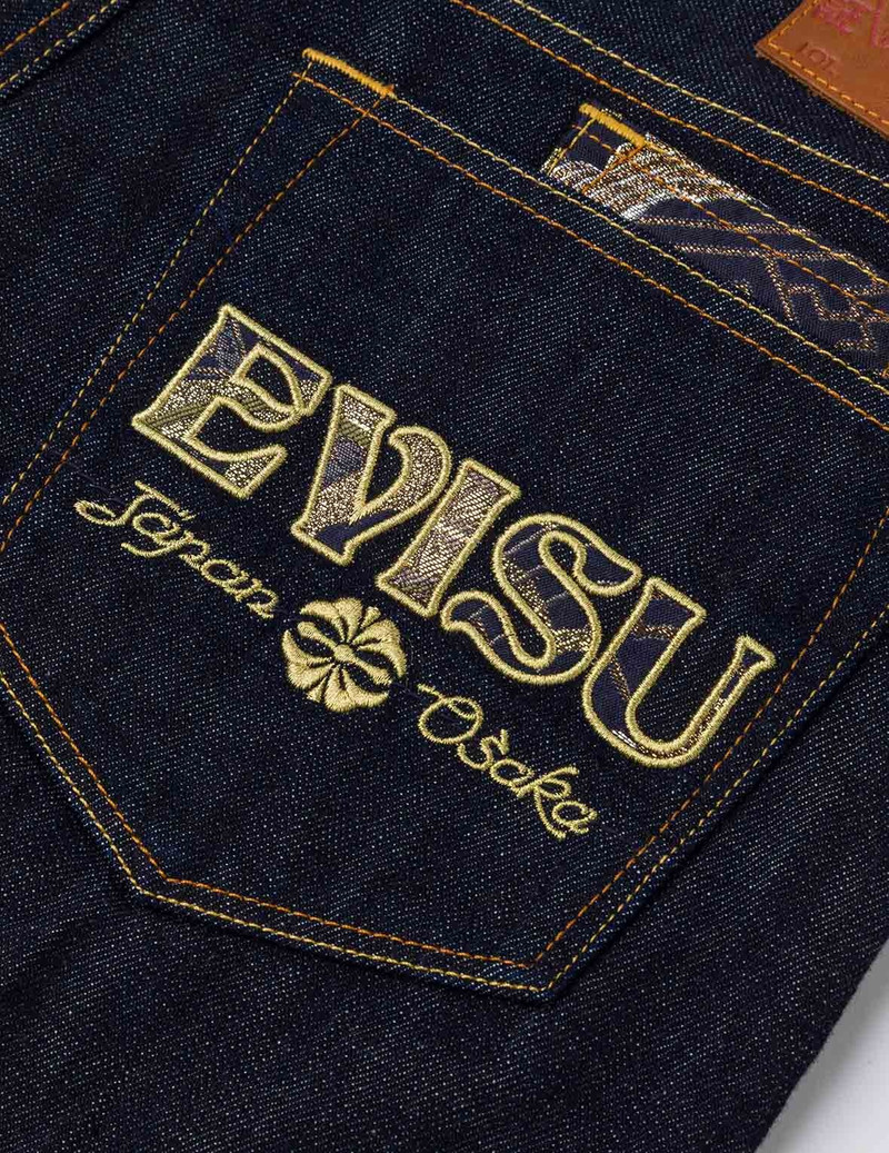 Seagull and Logo Brocade Appliqué Carrot Fit Jeans #2017 5