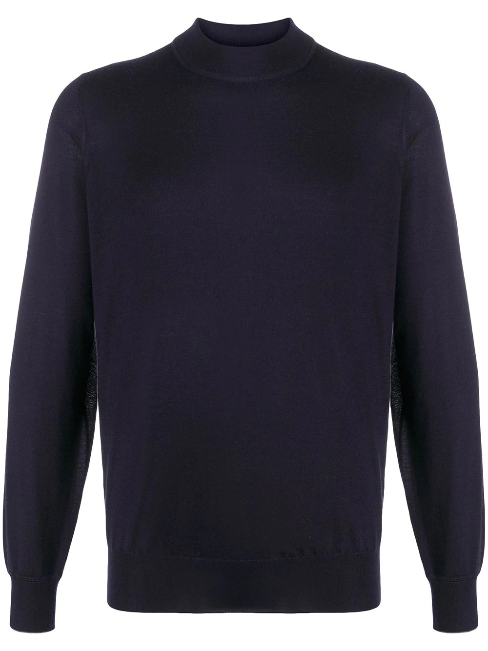 long-sleeved mock neck sweater - 1