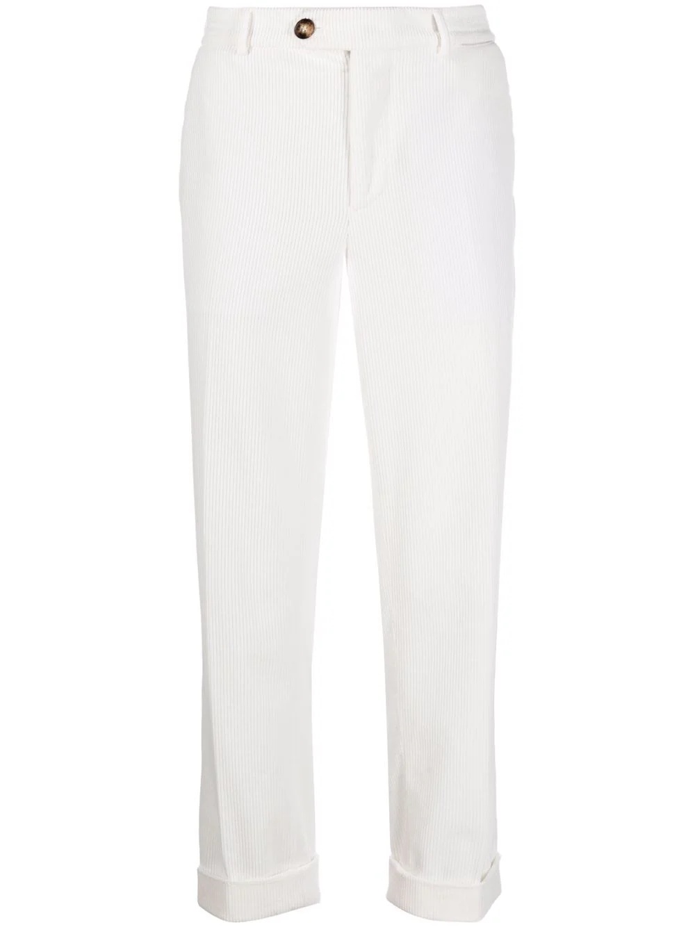 corduroy straight-leg trousers - 1