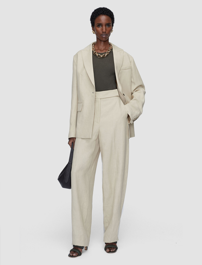 JOSEPH Aix Light Linen Blend Trousers outlook