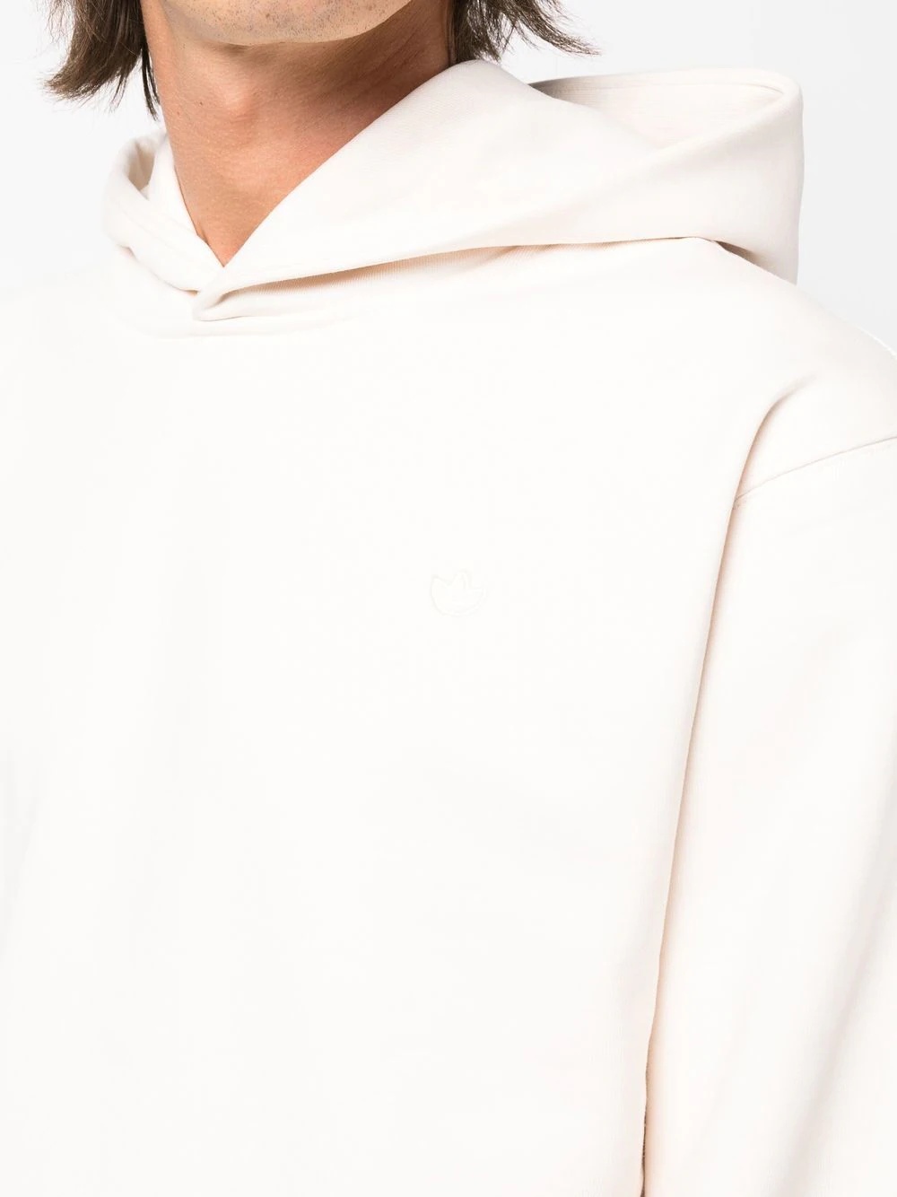 embroidered-logo detail hoodie - 5