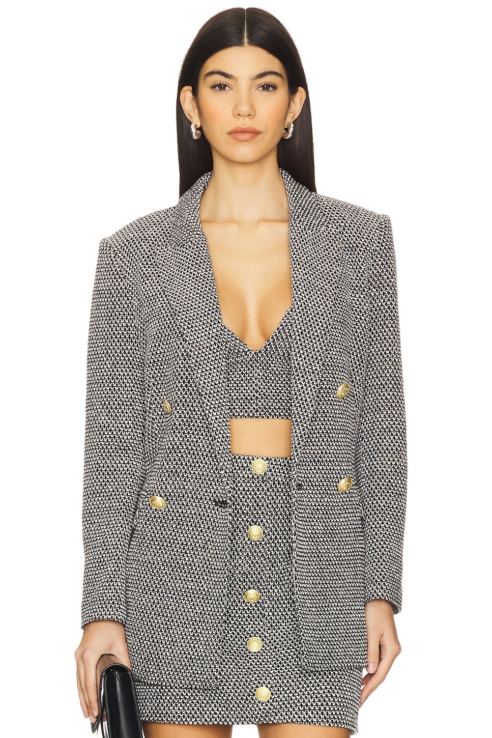 Riva Knit Double Breasted Blazer - 1