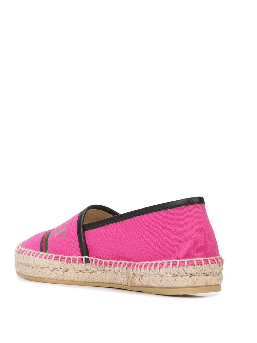 vintage logo print canvas espadrilles - 3