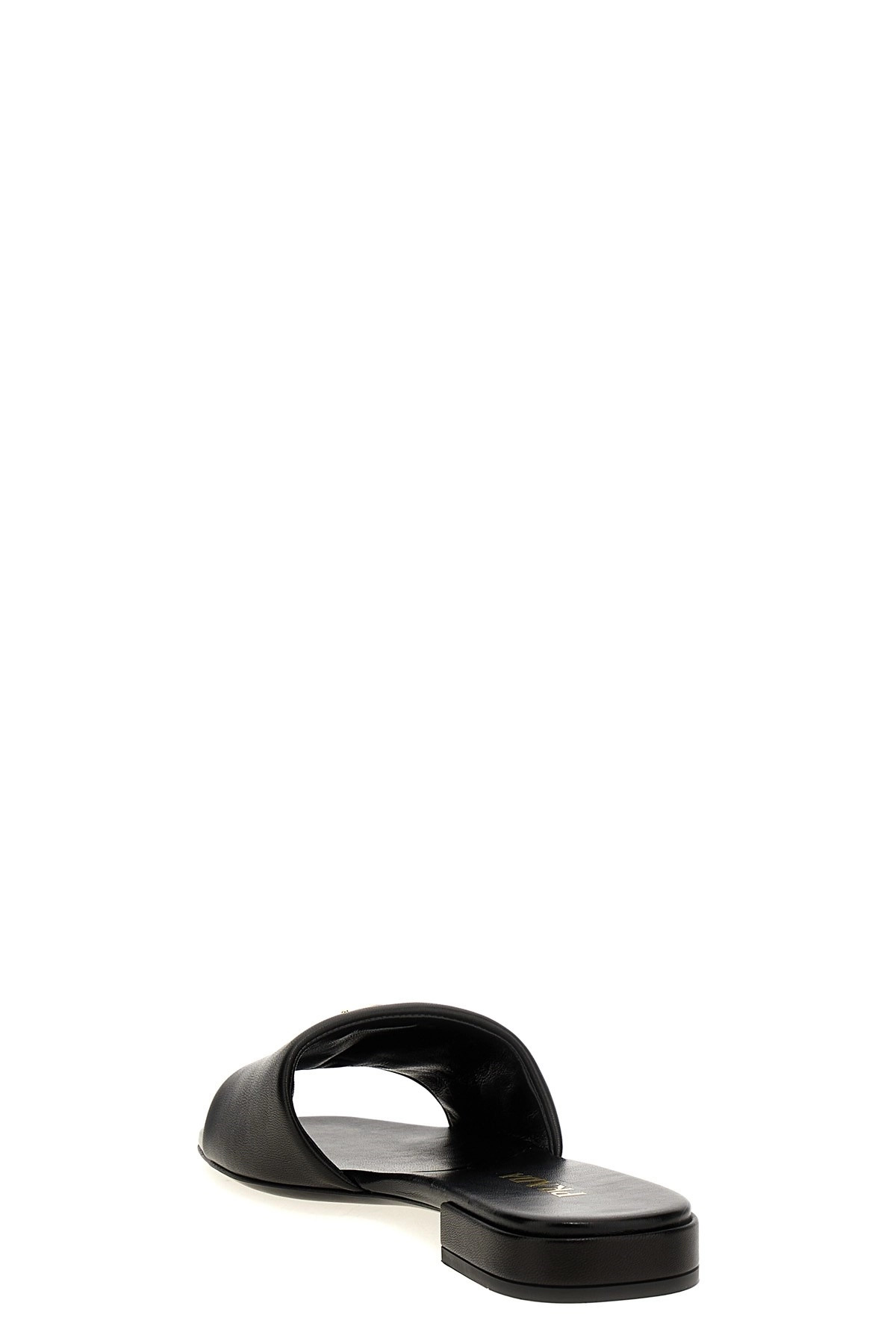Logo leather sandals - 3