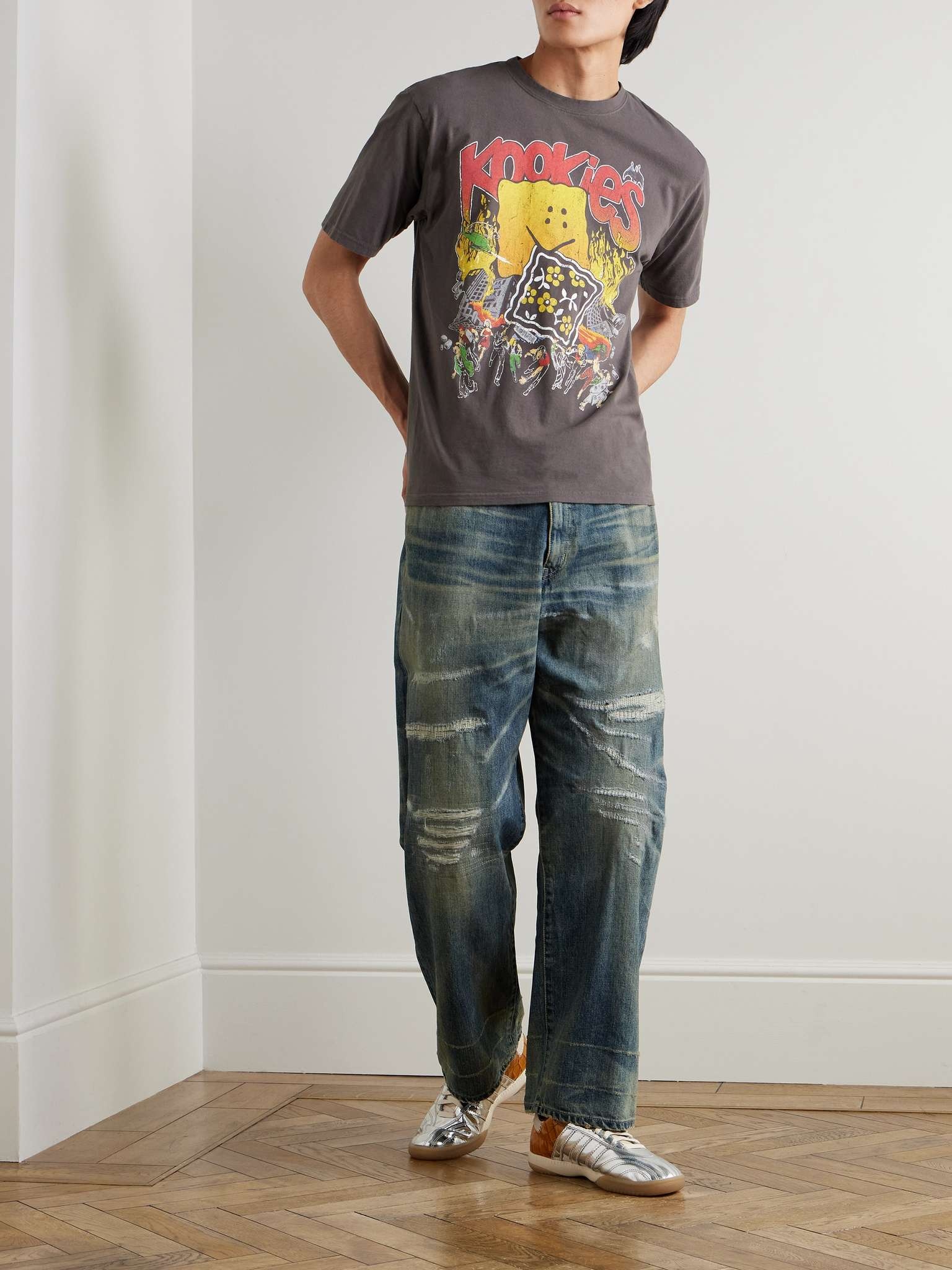 Buster Peckish Bowy Printed Cotton-Jersey T-Shirt - 2