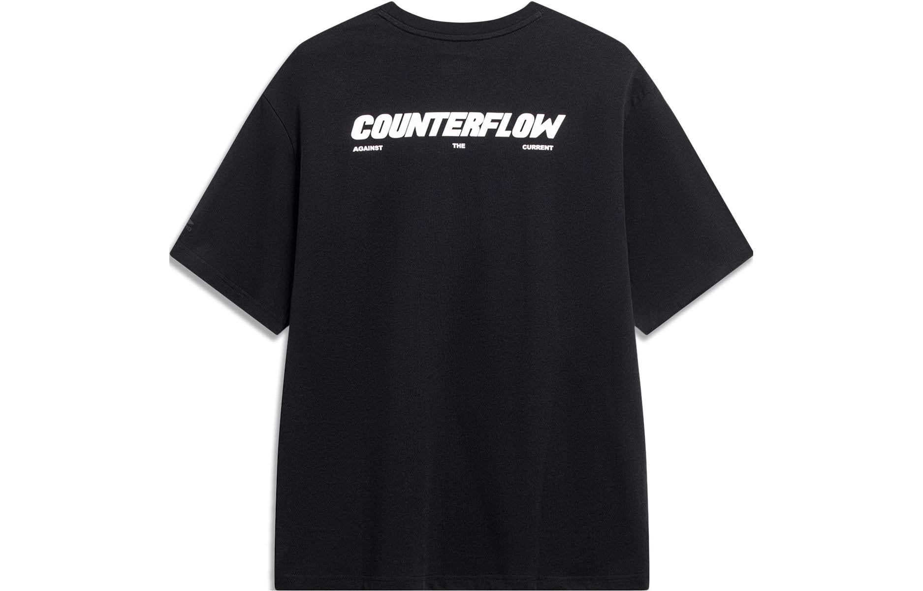 Li-Ning Counterflow Graphic T-shirt 'Black' AHST537-2 - 2
