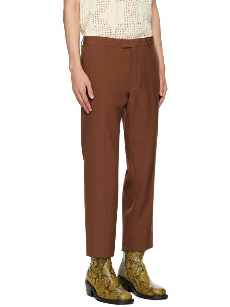 Dries Van Noten Orange Notched Lapel Suit outlook