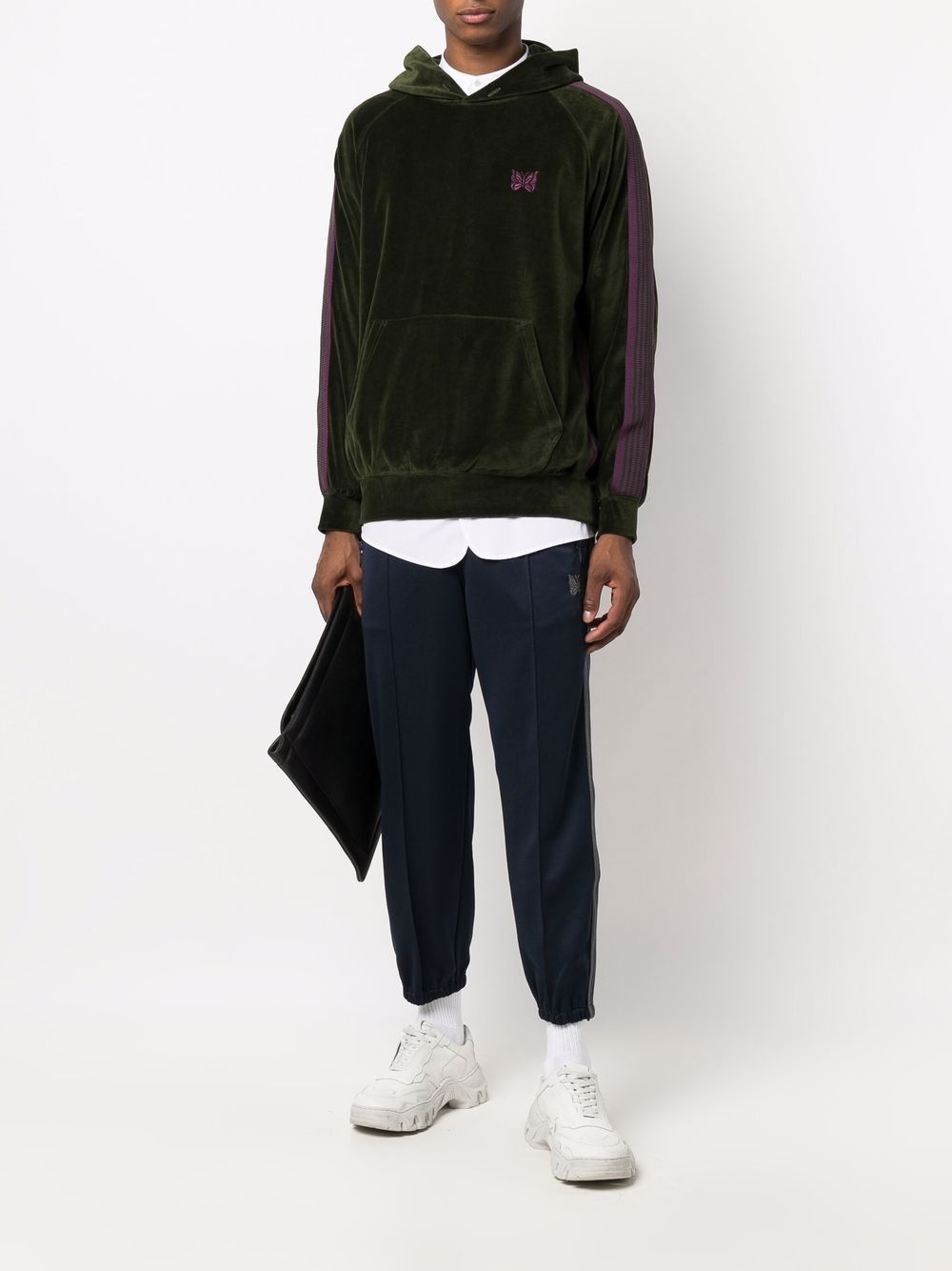 logo embroidered hoodie - 2