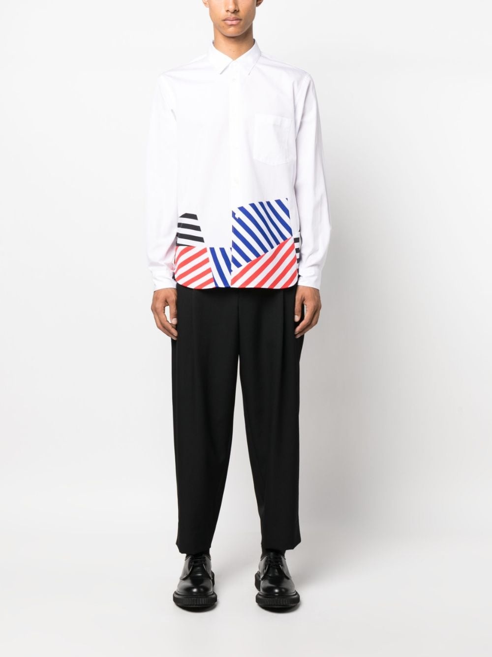 wide-leg cropped trousers - 2