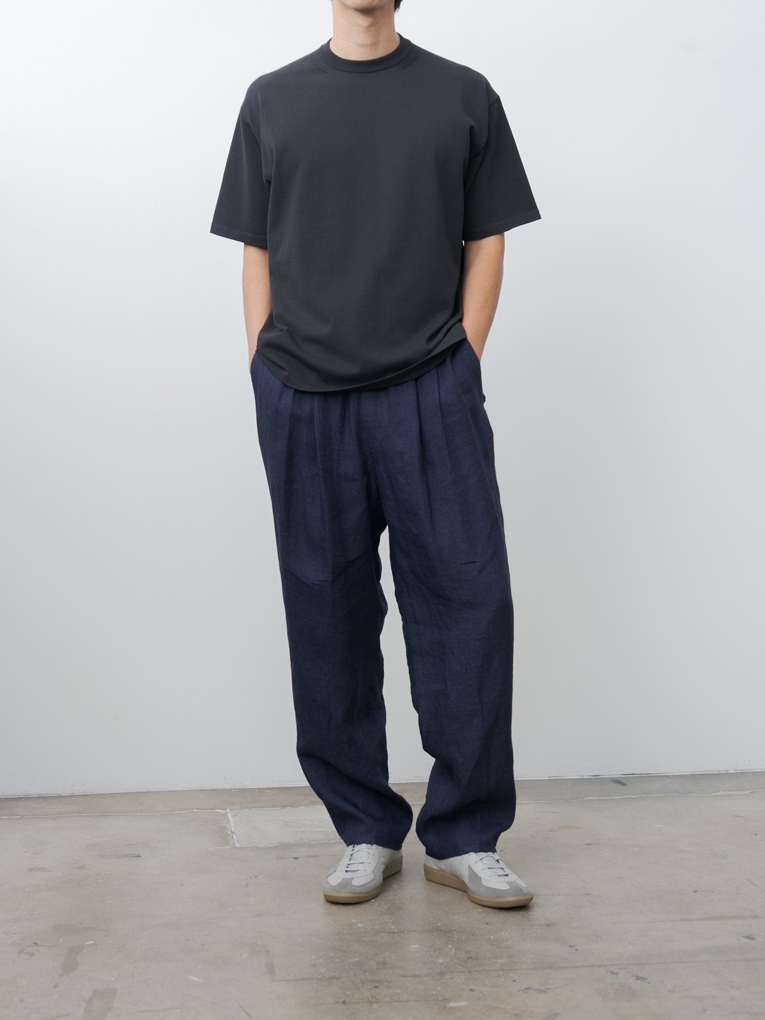 Fresca Knit Half Sleeve Crewneck Sweater - Black - 7