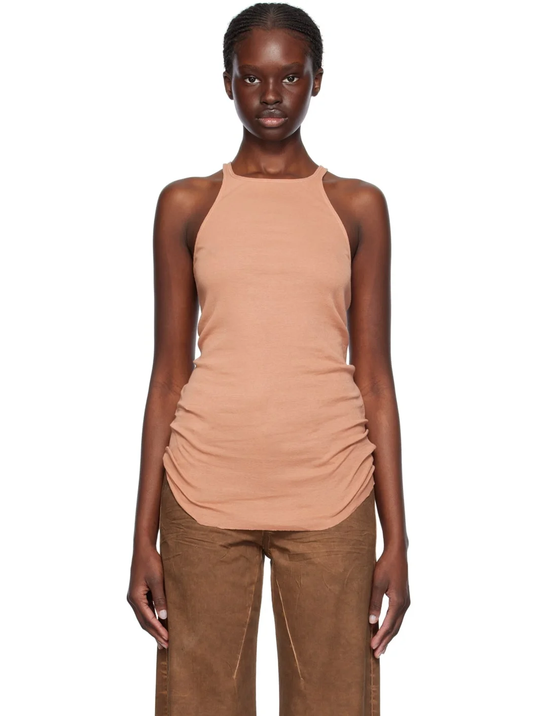 Pink Racer Back Tank Top - 1