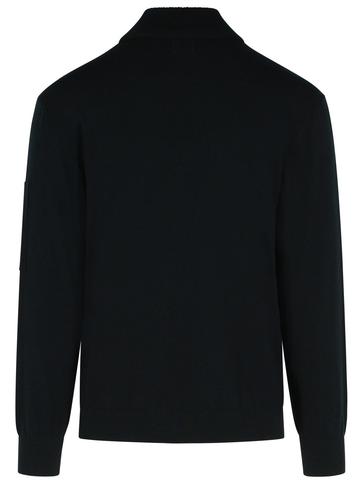 C.P. Company 'Lens' Black Virgin Wool Blend Turtleneck Sweater Men - 3