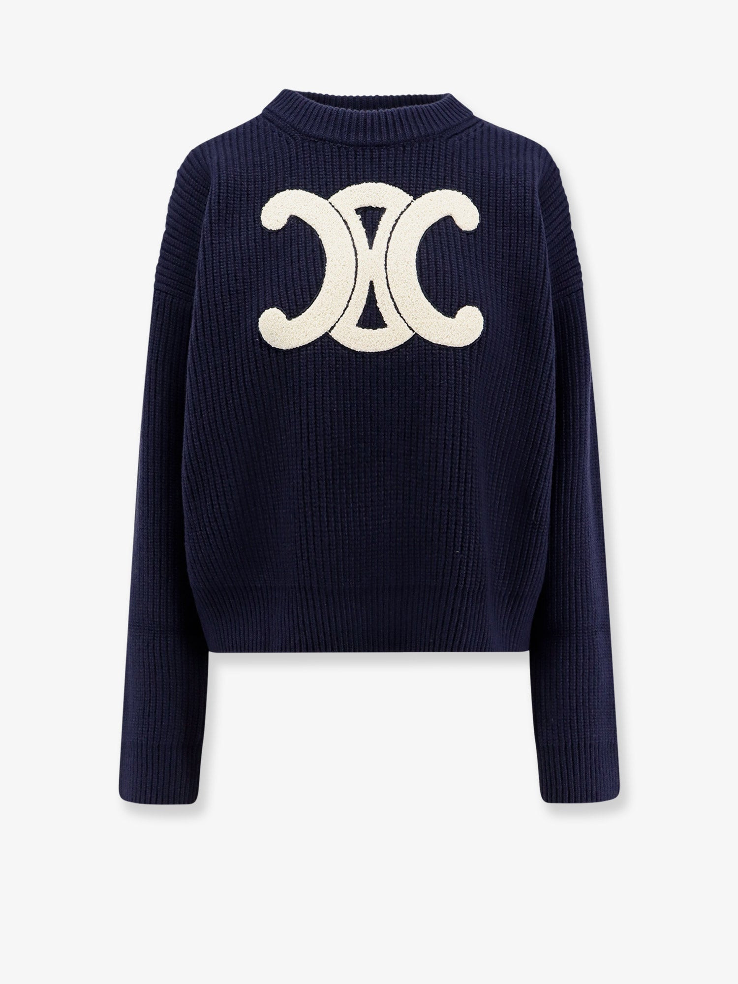 Celine Women Ribbed Wool Sweater - 1