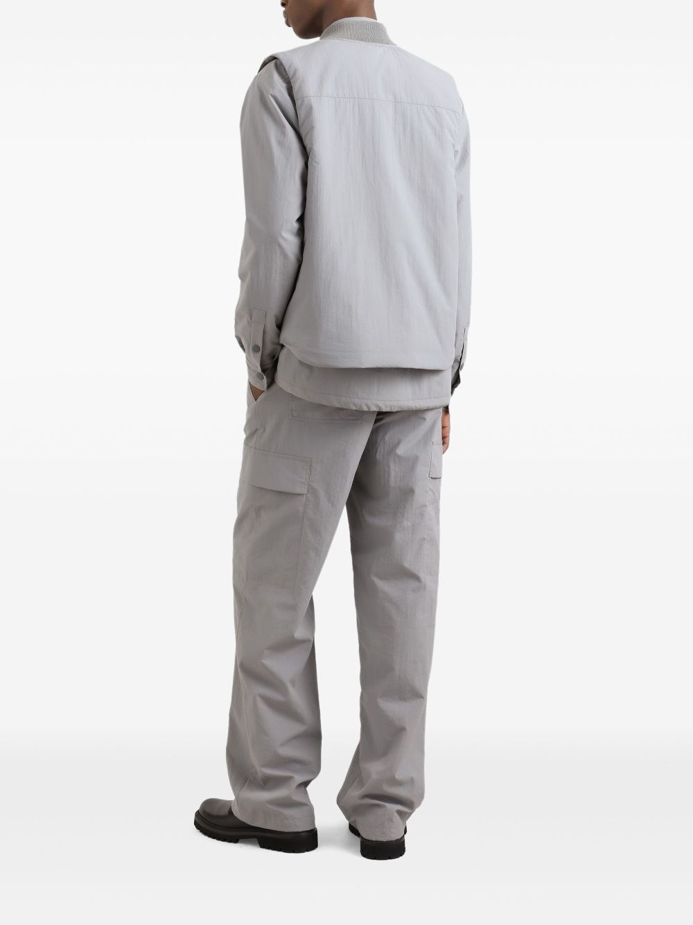 elasticated-waist cargo trousers - 3
