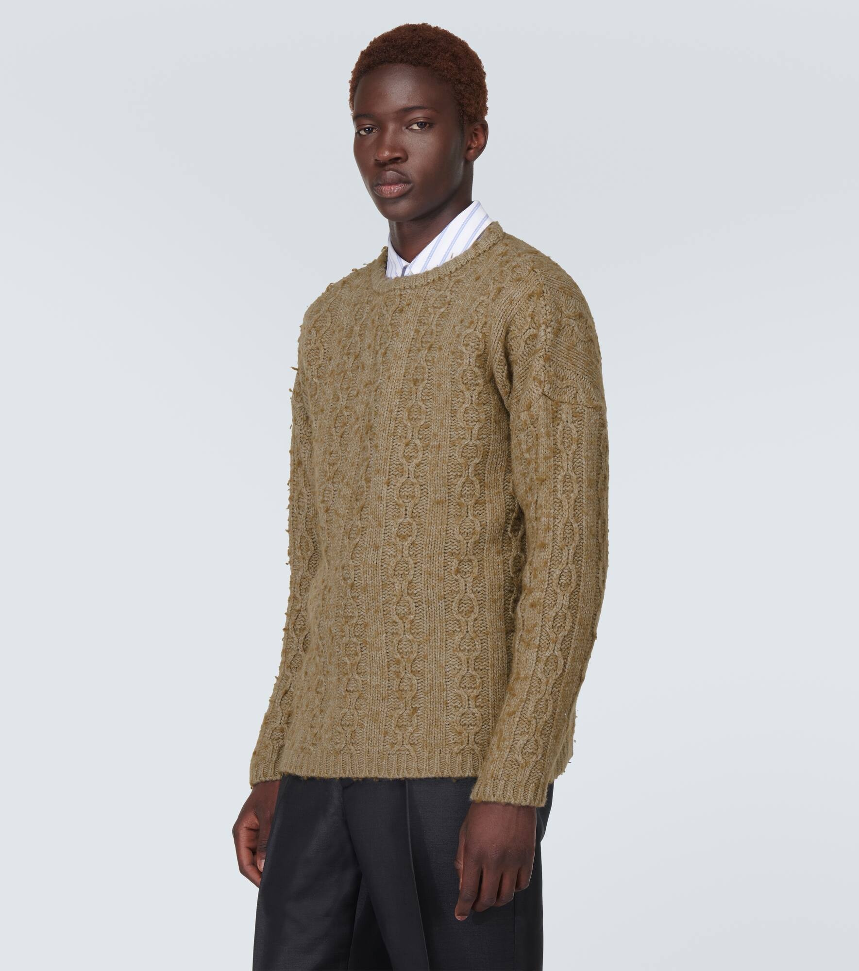 Aran wool-blend sweater - 3