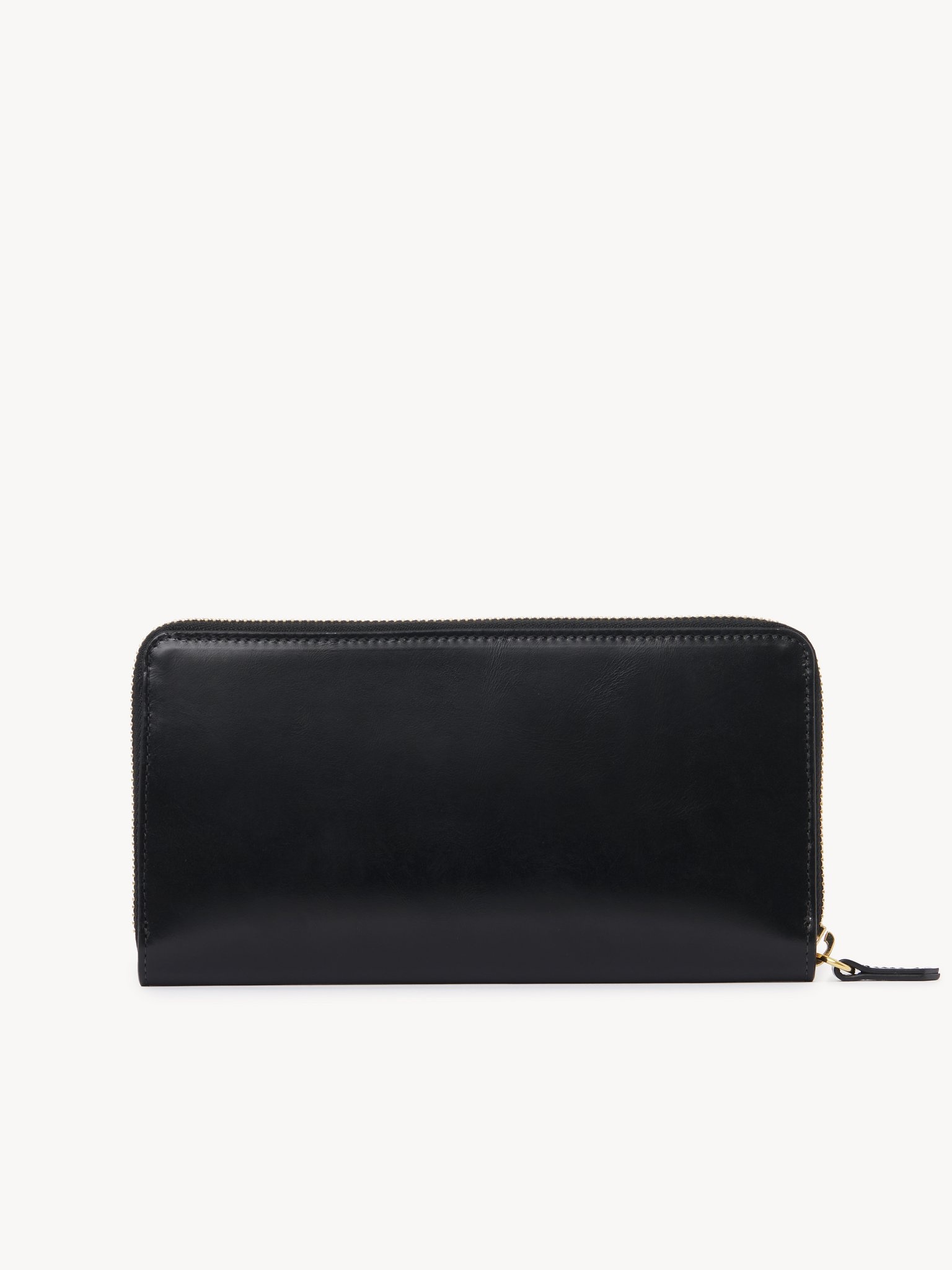 CHLOÉ ICONIC ZIPPED LONG WALLET IN SHINY LEATHER - 4