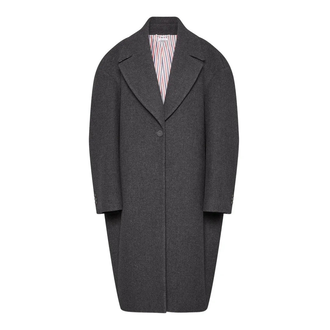 Melton Cocoon Coat Women - 1