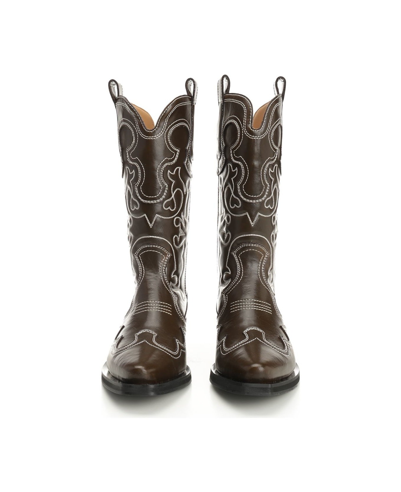 Mid Shaft Embroidered Western Boot Oleatex - 4