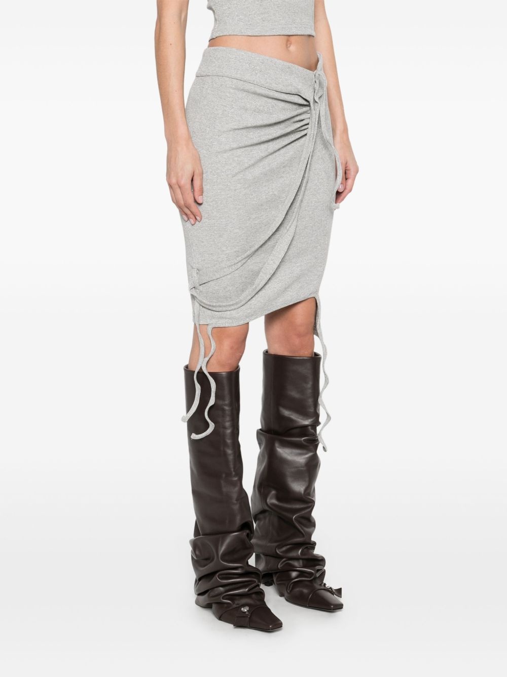 ribbed mini skirt - 3