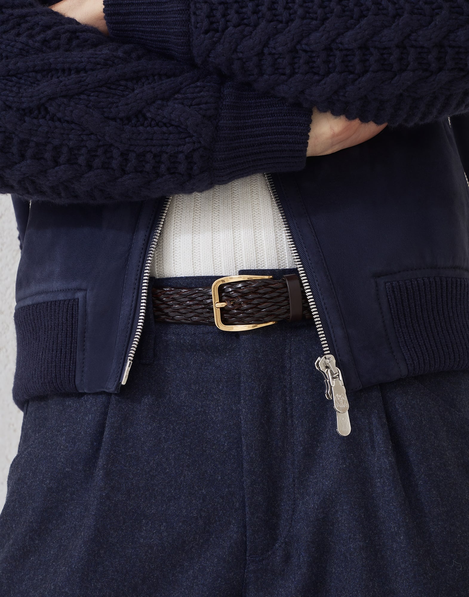 Braided calfskin belt - 3