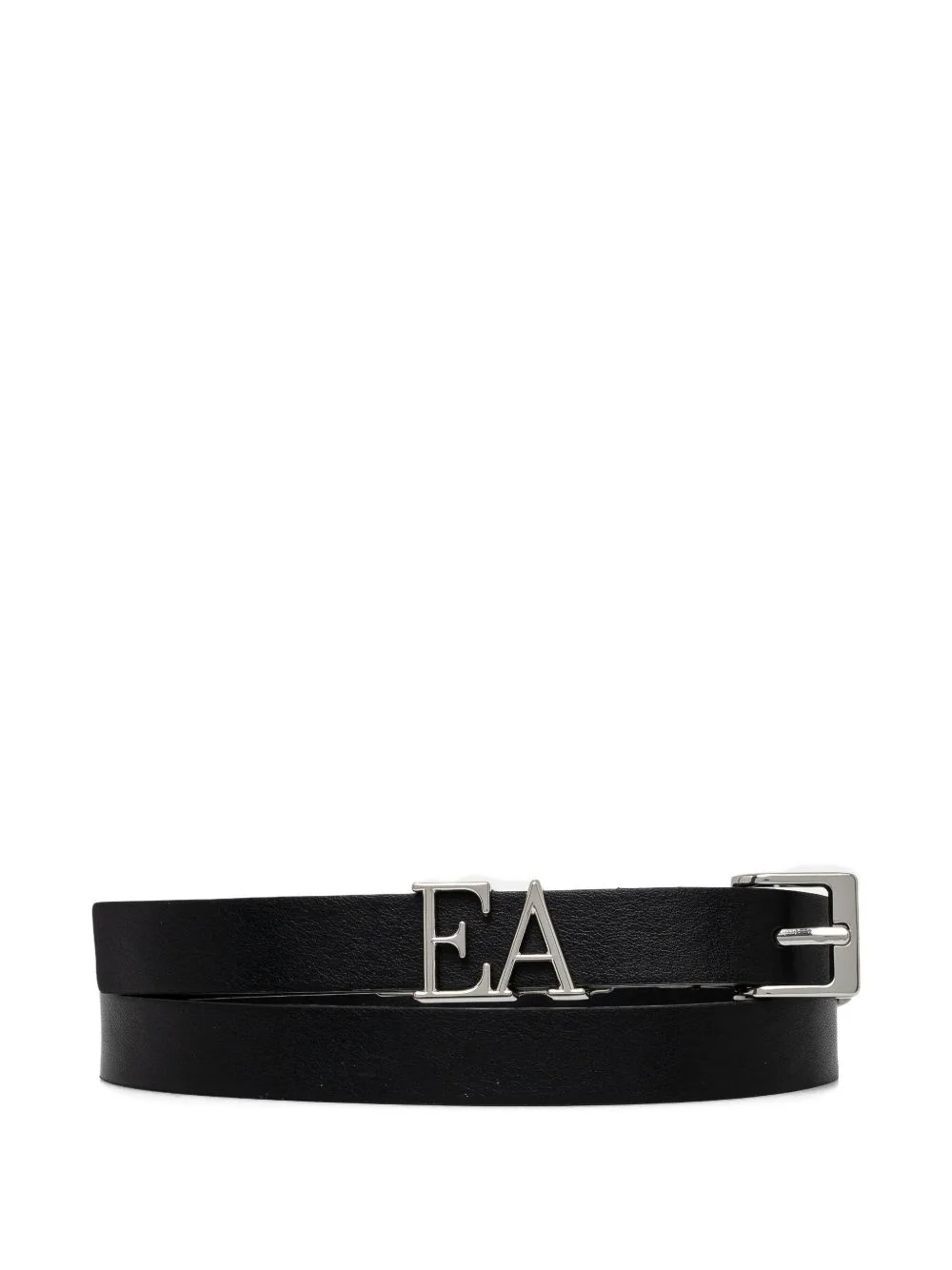 logo leather belt - 1