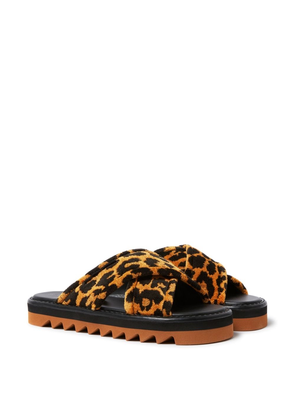 leopard-print slides - 2