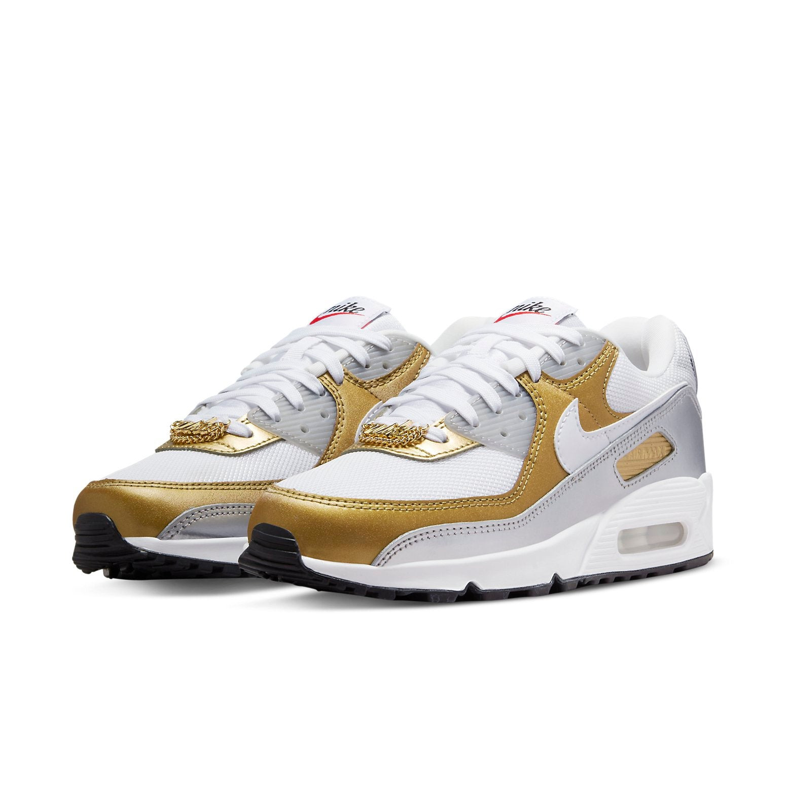 (WMNS) Nike Air Max 90 SE 'Metallic' DJ6208-100 - 3