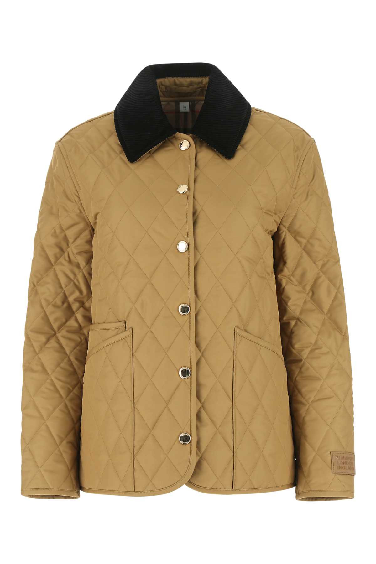 Burberry Women Beige Polyester Jacket - 1