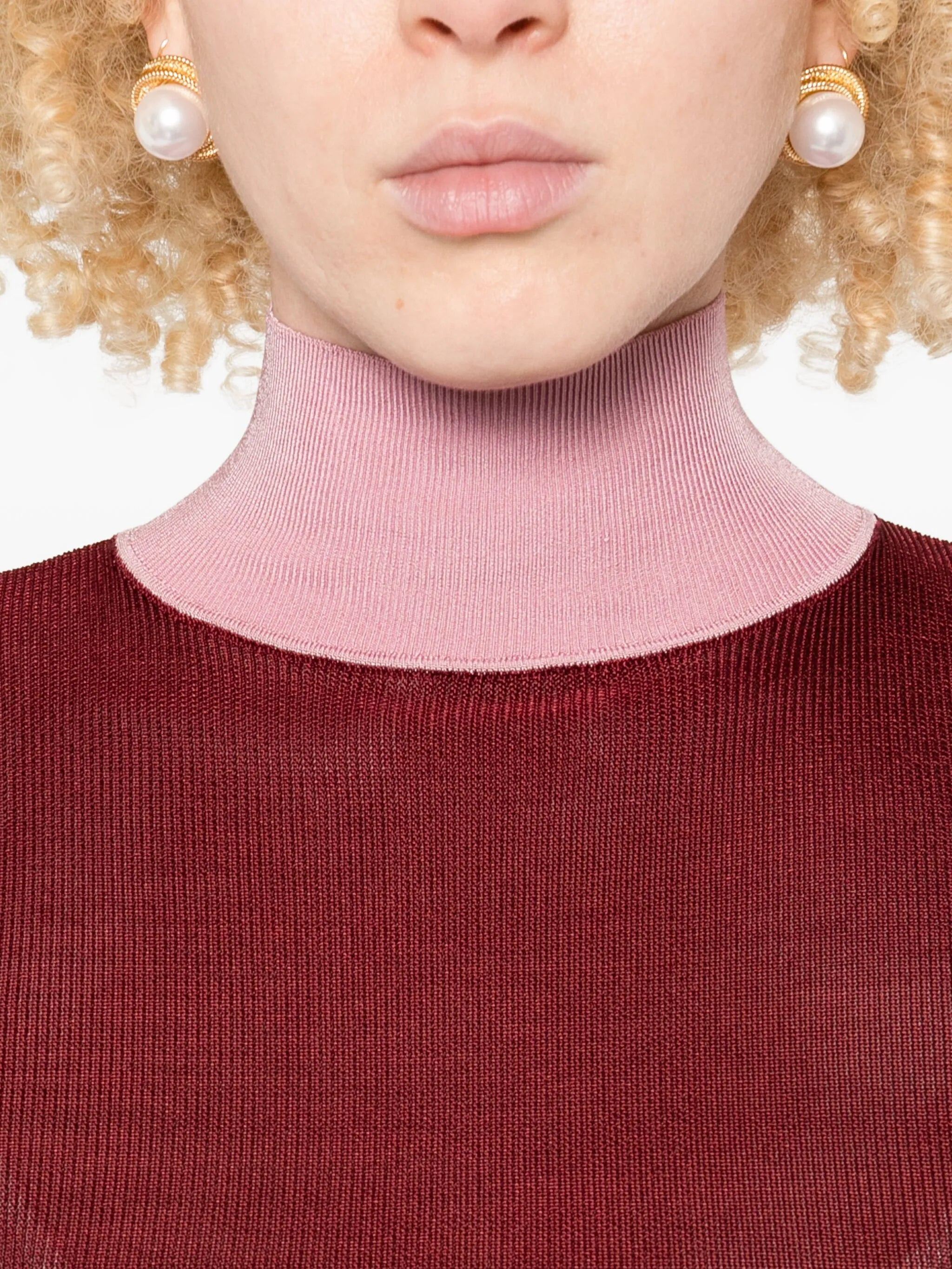 Self-portrait High-neck Long-sleeve Sweater - 5
