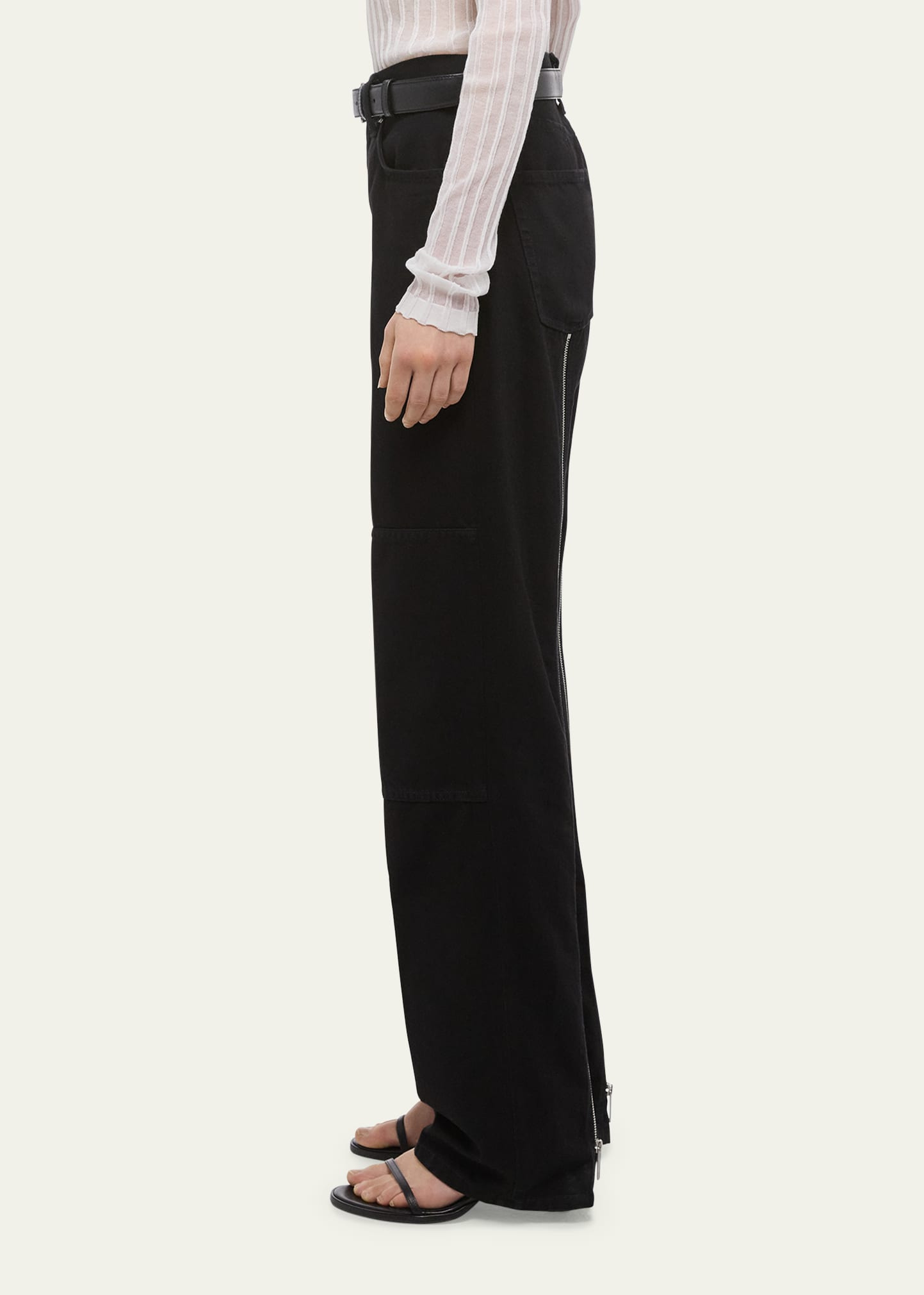 Straight-Leg Carpenter Jeans with Zips - 4