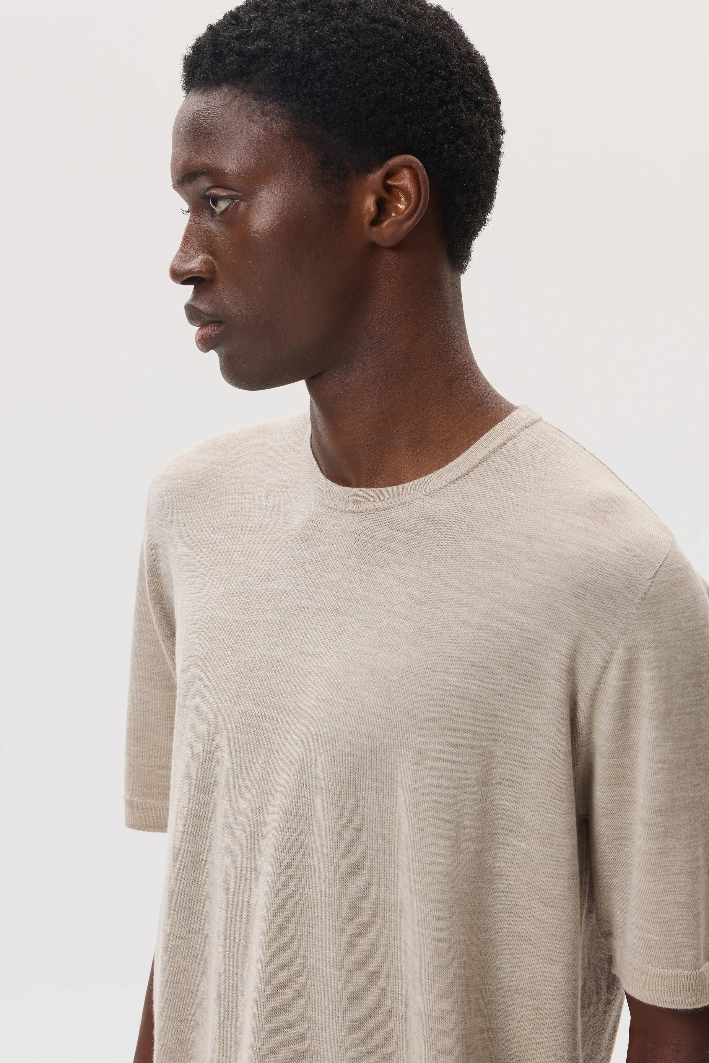 Superfine Merino Natural T-Shirt - 3