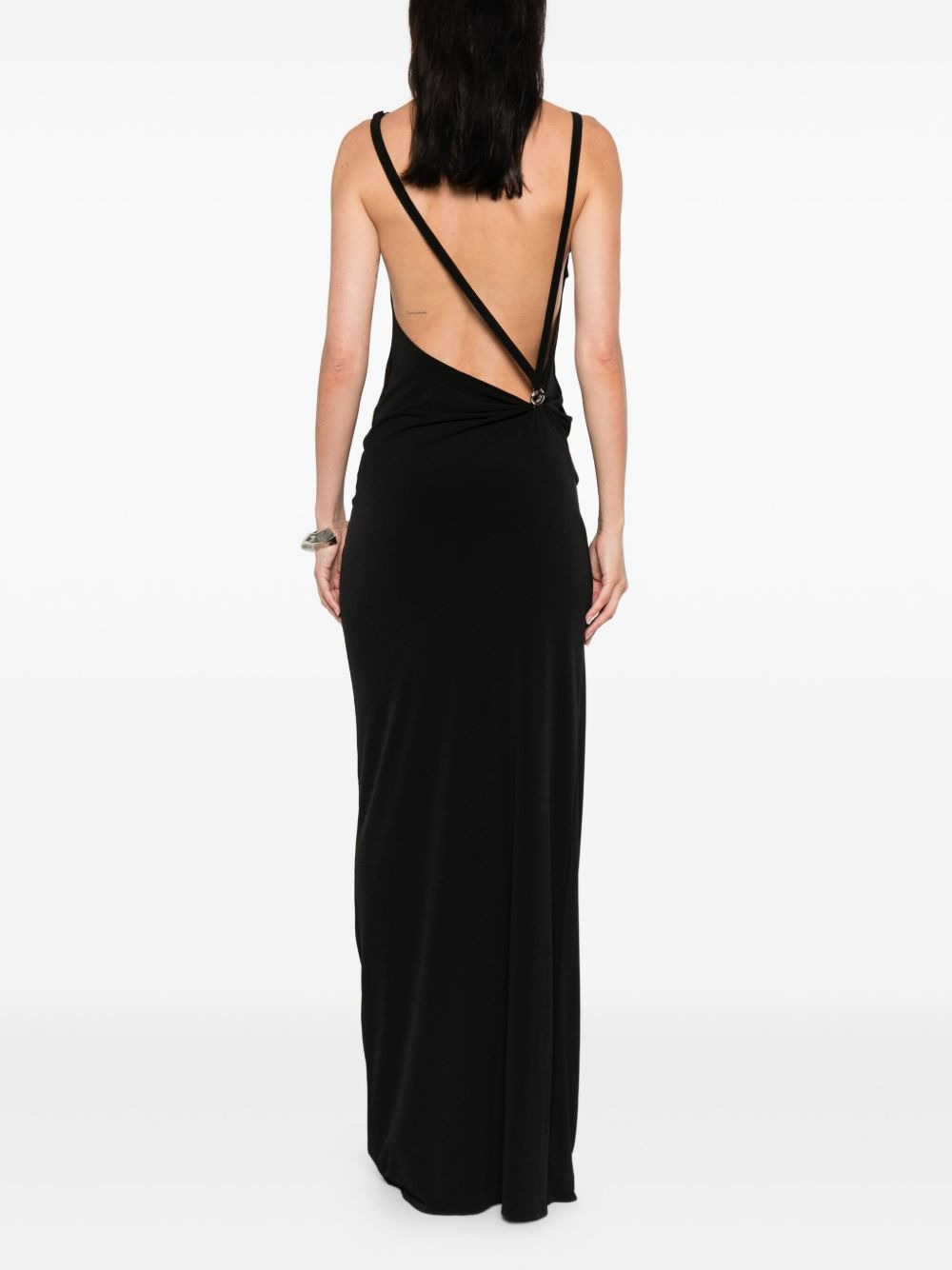 cowl-neck strap dress - 4